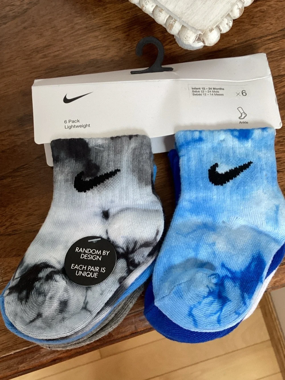 Nike 6 pairs of lightweight ankle socks. Infant 12-24 months. ❗️NEW❗️